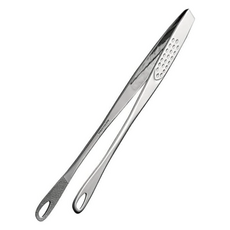 senbudo 細長烤肉夾 240mm 004022, 銀色, 1個