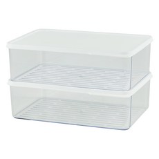 EASY&FREE 可堆疊冷凍庫整理分裝容器 高款 1200ml, 2個, 1套