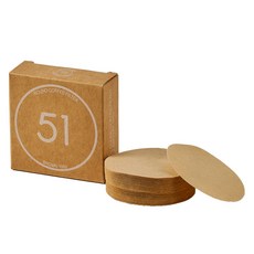 빈플러스 라운드 커피필터 브라운 51mm, 100개, 1세트