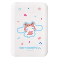 산리오 캐릭터즈 20W 고속충전 맥세이프 무선 보조배터리 5000mAh, PT-MBT5000P, 시나모롤