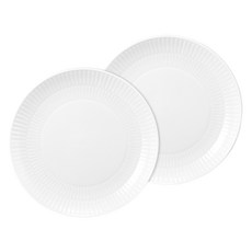Tettau 圓形盤 19cm, Amina 白色, 2個, 單品