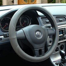 카에버 올시즌 완벽 피팅감 차량용 핸들 커버, 그레이