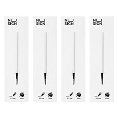 Deli 凝膠墨水筆專用黑色筆芯 替換芯 0.5mm 12入, 黑色筆芯, 4個