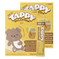 펫생각 강아지 하루조이 테피 영양제, 14회분, 스트레스완화/안정/집중력관리, 2개