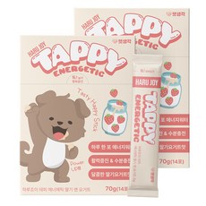 펫생각 강아지 하루조이 테피 영양제, 14회분, 활력, 2개