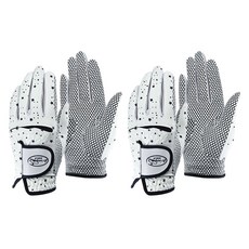 Marcia GOLF 女用星星圖案高爾夫手套 雙手用, 海軍藍, 2組