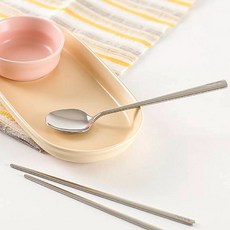 TACKAON 兒童餐具套裝, 湯匙 + 筷子, 1套, 亮光