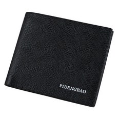 AFECTO 男士PU皮革簡約短夾