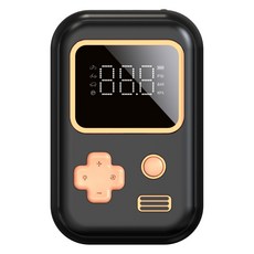 리버폭스 초미니 차량용 에어펌프 공기주입기 보조배터리, 블랙, 1개