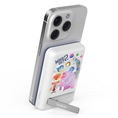 벨킨 맥세이프 마그네틱 무선 충전 보조배터리 스탠드 5000mAh, BPD004qcYO-DY, 디즈니 인사이드아웃2