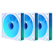 몬스타PC 기어 몬스타PC 가츠 ARGB FAN, XF120, 리버스 화이트, 3p