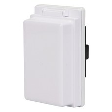 WONHA BO 嵌入式防雨型單孔插座 直立型 Mirre 白色, 1個