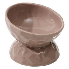 DING DONG PET 寵物 Twinkle 陶瓷斜口碗, 1個, 棕色