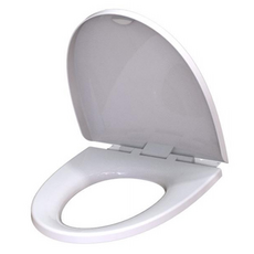 WATOS 上方固定式緩降馬桶蓋 D型 + 緩衝馬桶坐墊套組 WSP180, 單一顏色, 1套