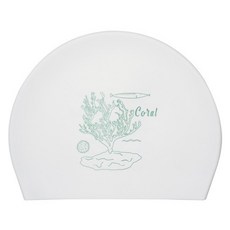 HOOG 趣味莓果 泳帽 SSC597, 1個, 白色