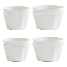 Syracuse CHINA 冷凍空氣碗套裝, 單色, 4組, 湯碗+飯碗