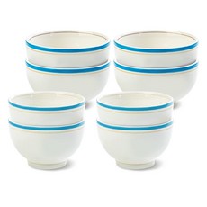 Syracuse CHINA 楓木空氣碗套裝, 湯碗+飯碗, 4組, 舒適藍款