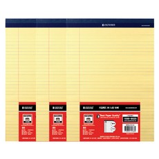 OXFORD 리갈패드 B5, 노랑, 50매, 3개