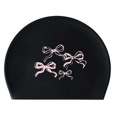 HOOG 洛可可泳帽 SSC617, 1個, 黑色