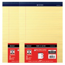 OXFORD 리갈패드 A4, 노랑, 80매, 2개