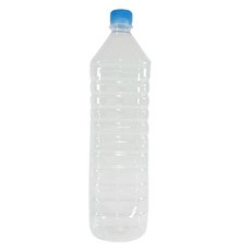礦泉水容器 方形PET瓶 + 藍色瓶蓋 28cm, 1.5L, 24個