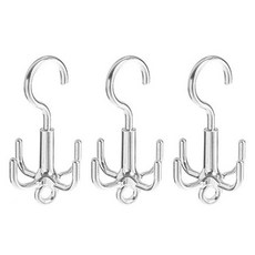 모나코올리브 크롬 4구 스카프 걸이, 실버, 3개