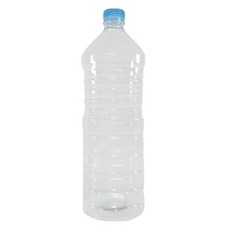 生水容器方形PET瓶+藍色瓶蓋 30cm, 1.8L, 20個