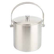 BEULRUMUYEOK 全不鏽鋼廚餘桶 2L, 1個, 銀色B