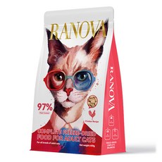 RANOVA 어덜트 고양이 동결건조사료, 닭, 450g, 1개