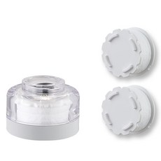 PURESOO 洗手台用過濾頭 + 補充濾芯2入組, 白色, 1套