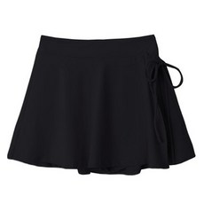 Chic Black 女款 Sermel 水上活動腰部鬆緊帶圍裹式喇叭褲裙 cpbw106k45, 黑色