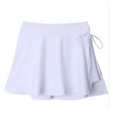 Chic Black 女款 Sermel Water 腰部鬆緊帶 圍裹式喇叭褲裙 cpbw106k45, 象牙白