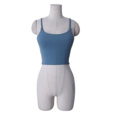 Lirumal Vivianne 時尚黑簡約BRA TOP cpbw107k45, 藍色