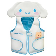 Winicony Cinnamoroll 玉桂狗氯丁橡膠游泳背心 30kg, Cinnamoroll 玉桂狗 白色 + 藍色
