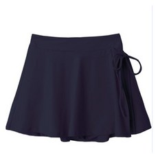 Chic Black 女款 Sermel Water 腰部鬆緊帶 圍裹式喇叭褲裙 cpbw106k45, 海軍藍