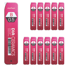 문화연필 다이아 세라믹 샤프심 B, 0.5mm, 1개