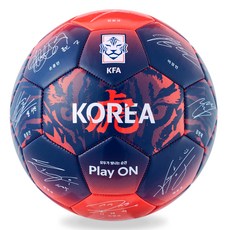 스포츠트라이브 KFA 국가대표팀 사인볼, KFAS-4R-24(RED), 1개