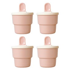 迷你矽膠冰淇淋模具, 4個, 粉色