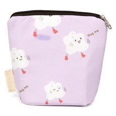 semoms 兒童用保溫保冷雙面防水袋, 抱抱萌寵 紫色