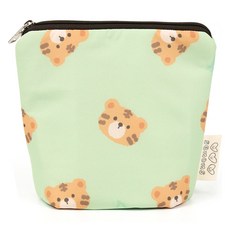 semoms 兒童用保溫保冷雙面防水袋, 小老虎綠色