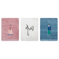 송월타월 타올 선남선녀 세면타올 180g 40수 코마사, 랜덤발송, 5개