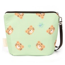 semoms 兒童用保溫保冷雙面防水袋, 小老虎綠色