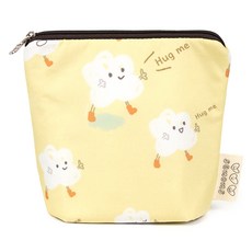 semoms 兒童用保溫保冷雙面防水袋, 抱抱萌寵 黃色