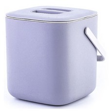 食物廚餘分離式垃圾桶 3L, 1個, 淺紫色
