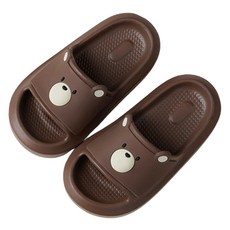 天氣精靈兒童EVA防滑小熊浴室拖鞋