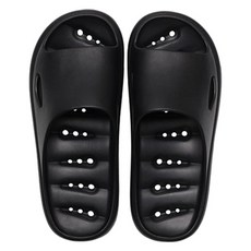 男性用 Block Mart 防滑EVA浴室拖鞋, 1個, 黑色