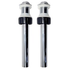 友利水道 不鏽鋼玻璃碗盆 檯上盆專用 按壓式彈跳落水頭 洗臉盆配件, 2個