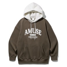 ALVINCLO 男女通用 AMUSE 帽子撞色 Oversize 連帽T恤 AVH512