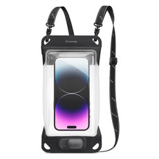 Spigen 防水防塵IP68大尺寸真空防水包防水包ACS06257, 1個, 炭灰色