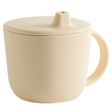 탁가온 국내 제조 네모 에코젠 유아용 스파우트컵, 320ml, 1개, 옐로우